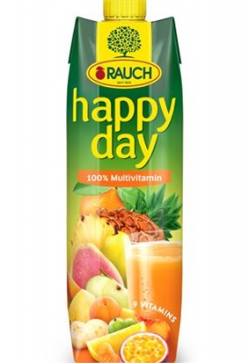 Gyümölcslé, 100%, 1 l, RAUCH "Happy day", multivitamin