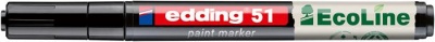 Lakkmarker, 1-2 mm, EDDING "51", fekete